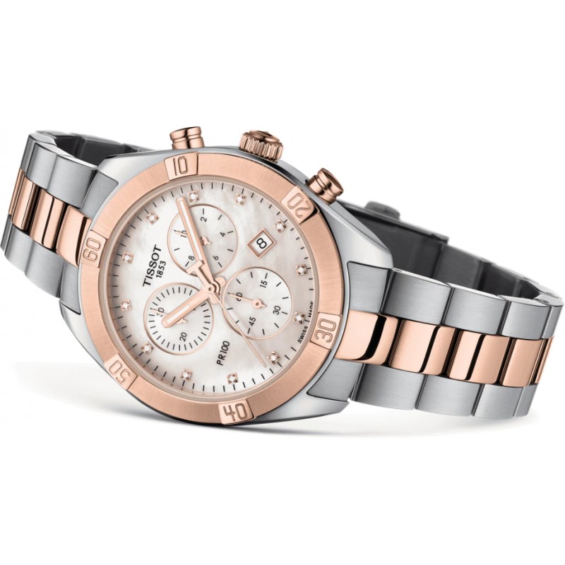 MONTRE FEMME TISSOT PR 100 SPORT CHIC CHRONOGRAPH