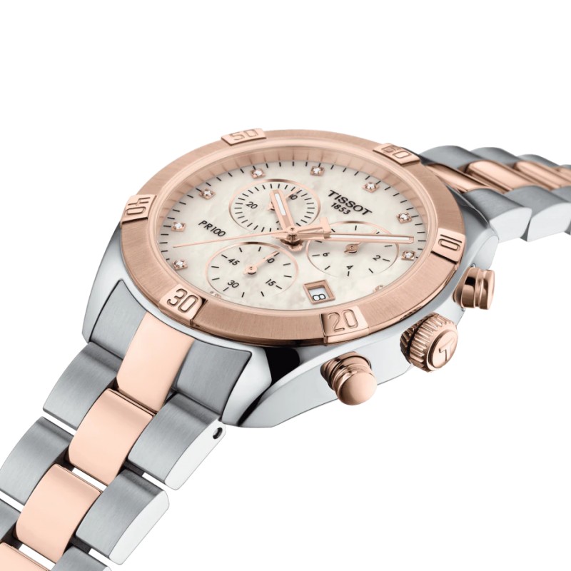 MONTRE FEMME TISSOT PR 100 SPORT CHIC CHRONOGRAPH