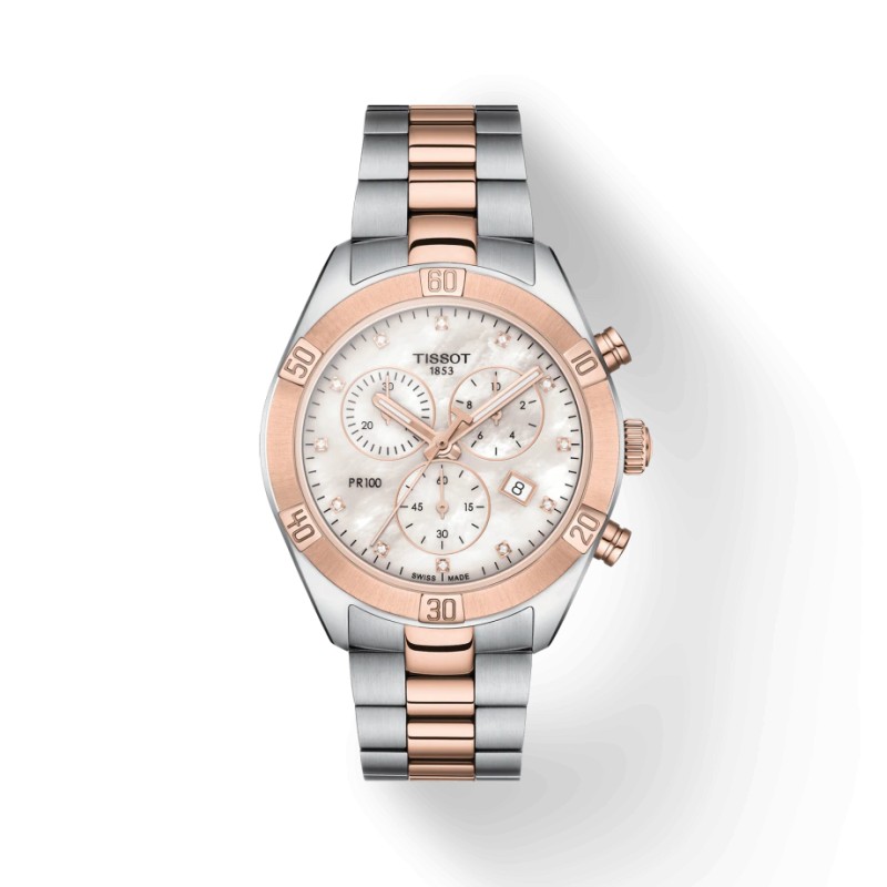 MONTRE FEMME TISSOT PR 100 SPORT CHIC CHRONOGRAPH