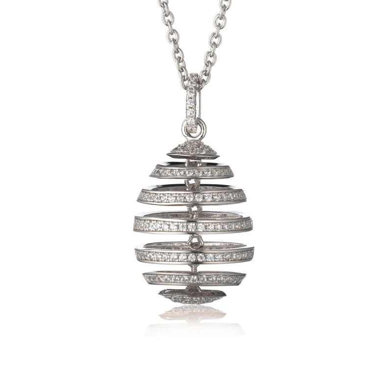 Collier femme Tsar en argent et zircons