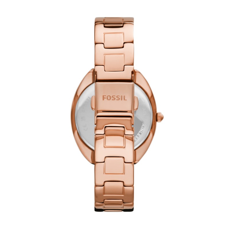 Montre Gabby femme fossil acier doré rose