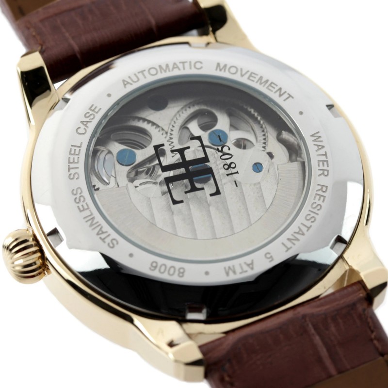 MONTRE HOMME EARNSHAW COLLECTION LONGITUDE MARRON