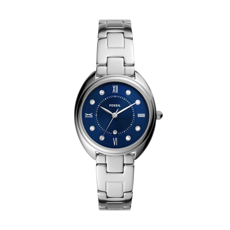 Montre Gabby femme fossil acier couleur argent