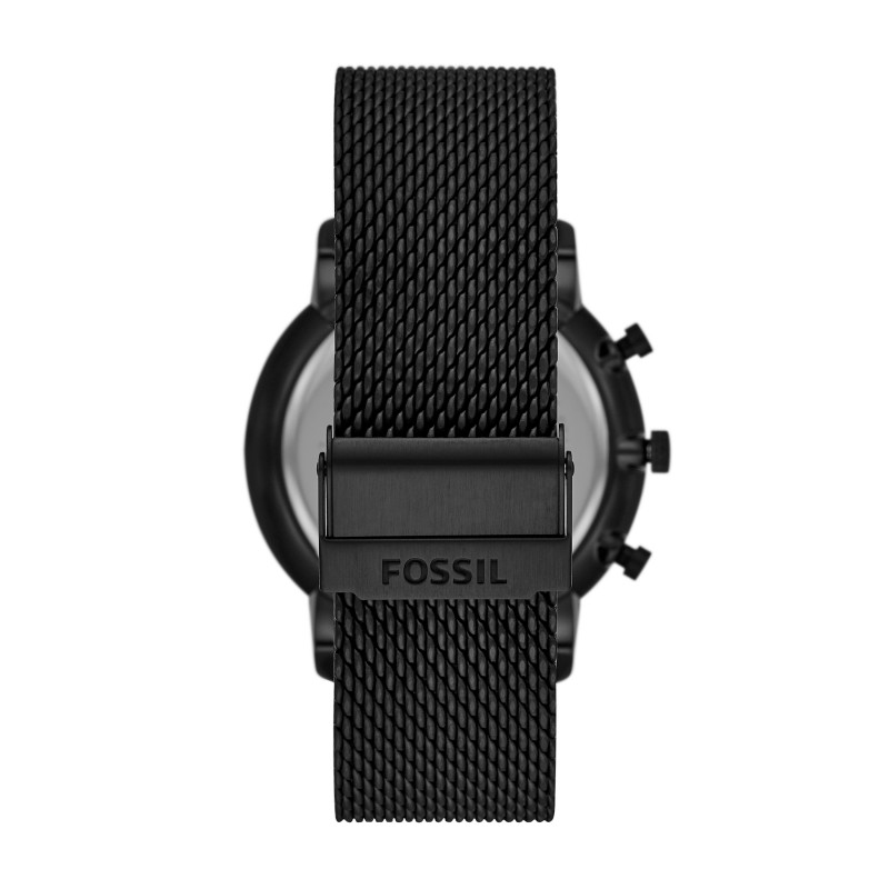 Coffret montre Fossil en cuir noir et bracelet