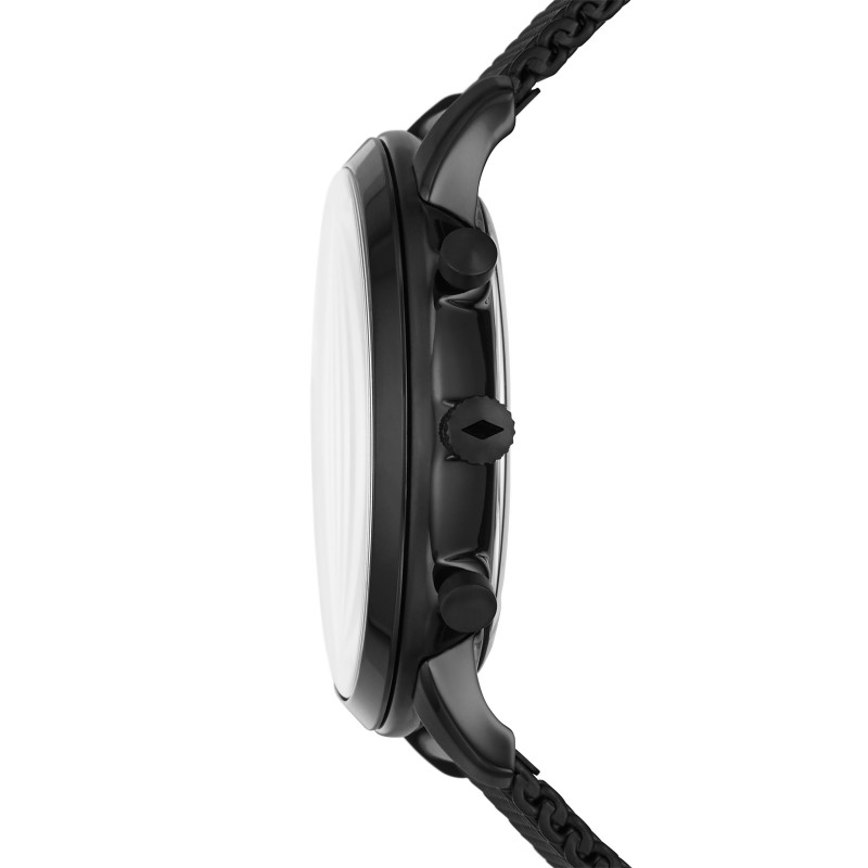 Coffret montre Fossil en cuir noir et bracelet