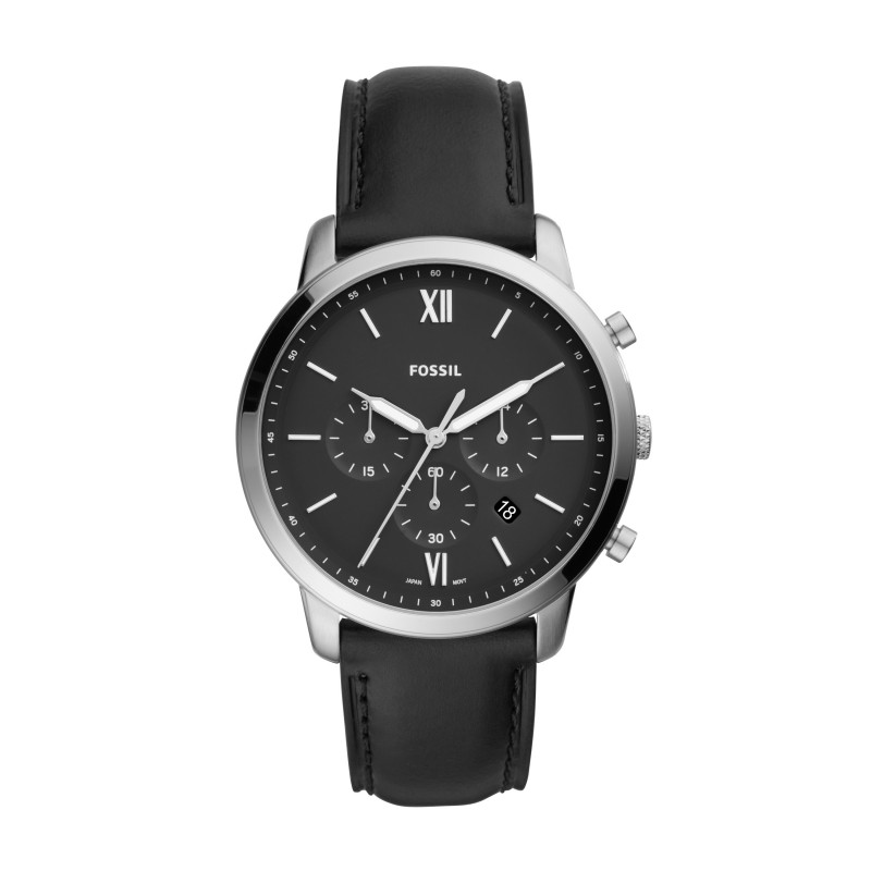 Montre Homme Fossil Neutra Chronographe cuir noir