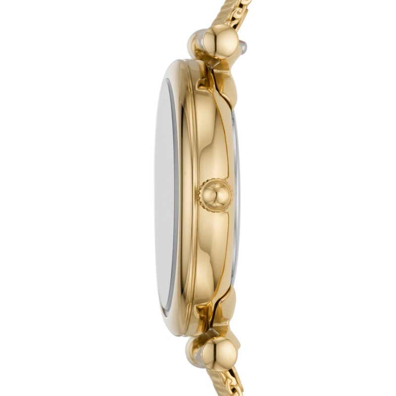 Montre Femme Fossil Mini Carlie acier doré