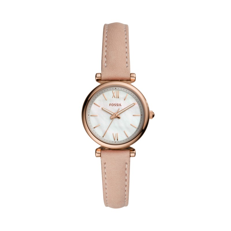 Montre Femme Fossil Mini Carlie CUIR ROSE