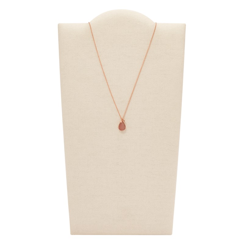 Collier Salted Caramel Fossil en acier et nacre