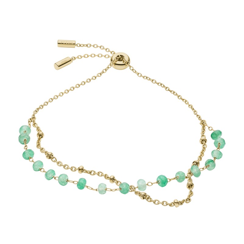 Bracelet Fossil Modern Meadows en perles de Jade