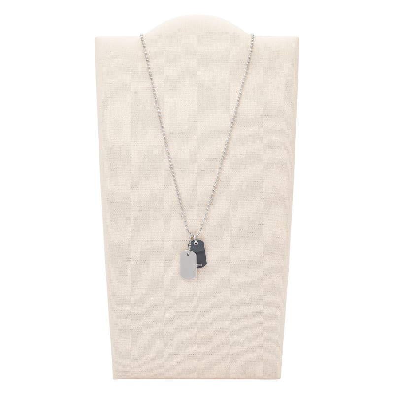 Collier homme en acier gris FOSSIL