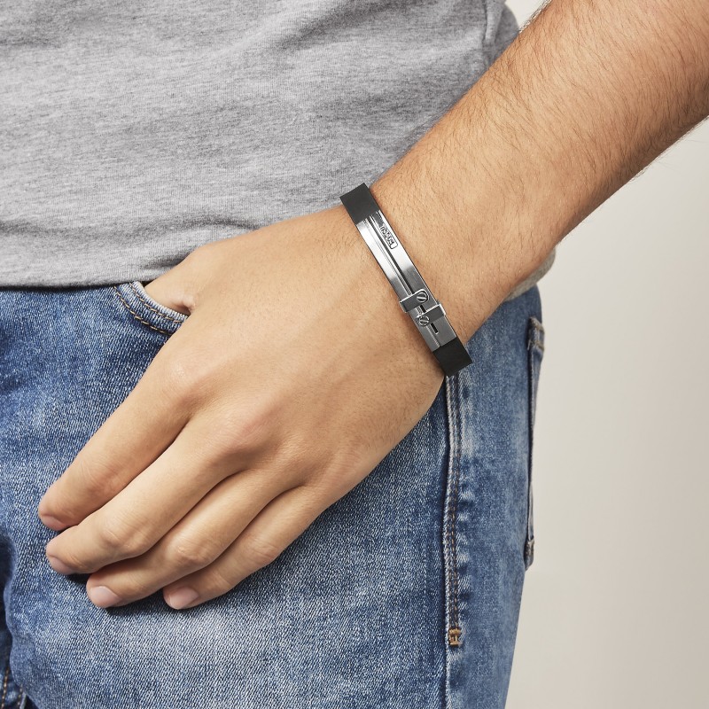 Bracelet Fossil en acier