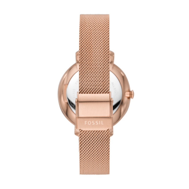 Montre femme fossil acier doré rose