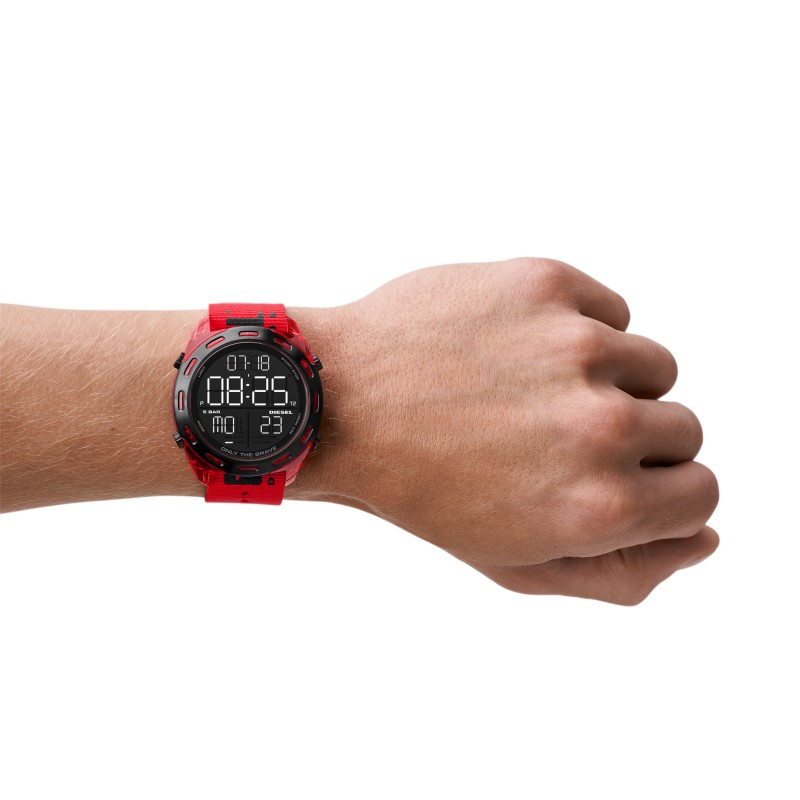 Montre Digital Diesel Bracelet Rouge
