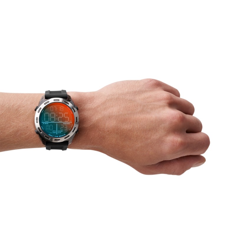 Montre crusher Diesel silicone noir