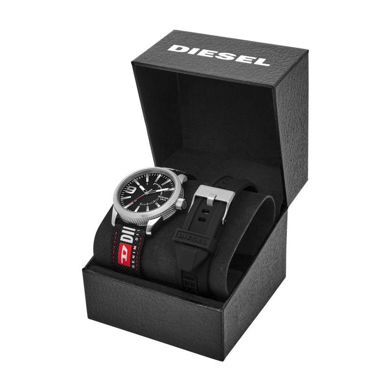 Coffret montre Rasp NSBB Diesel noire et rouge