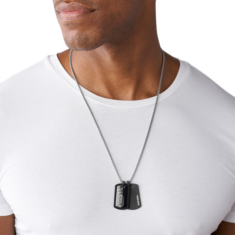 Collier acier double Dogtags Diesel