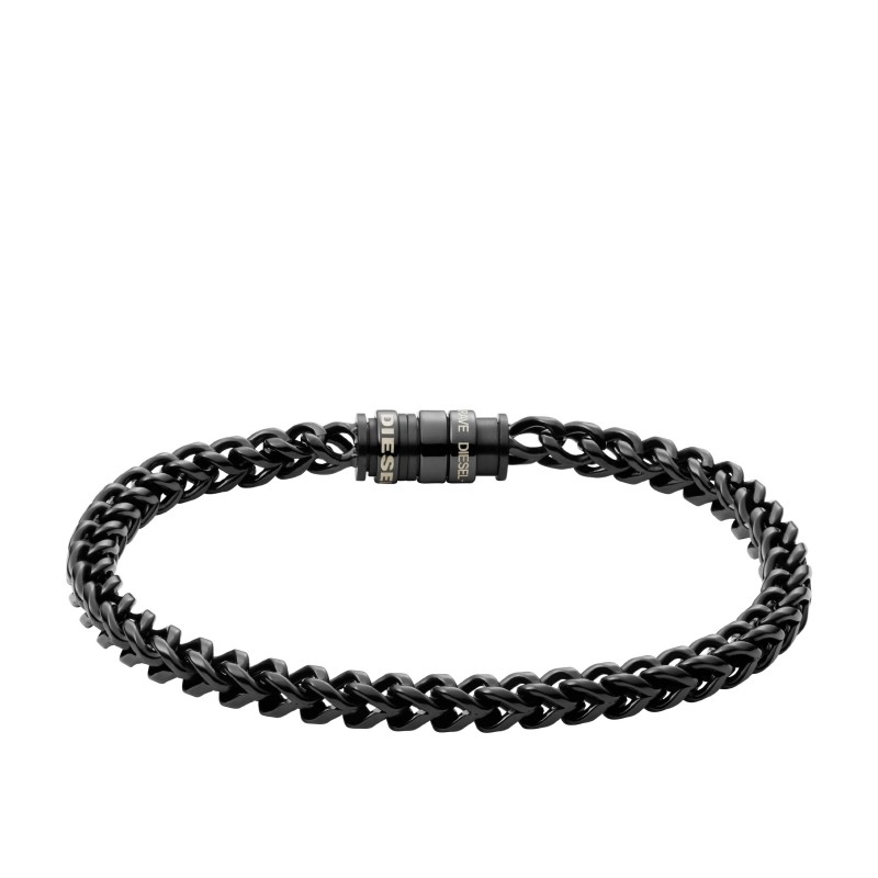 bracelet homme Diesel en acier noir
