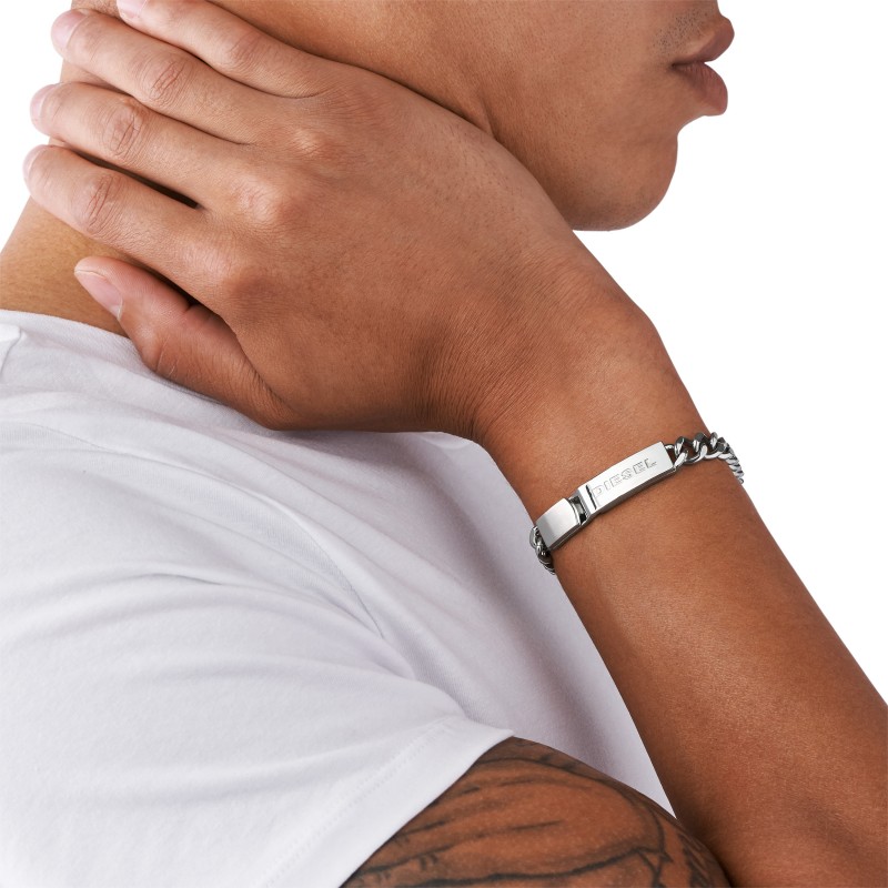 Bracelet Homme Diesel Stacked acier