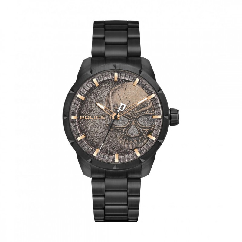 Montre Homme Police Collection Neist Bracelet en Acier Noir