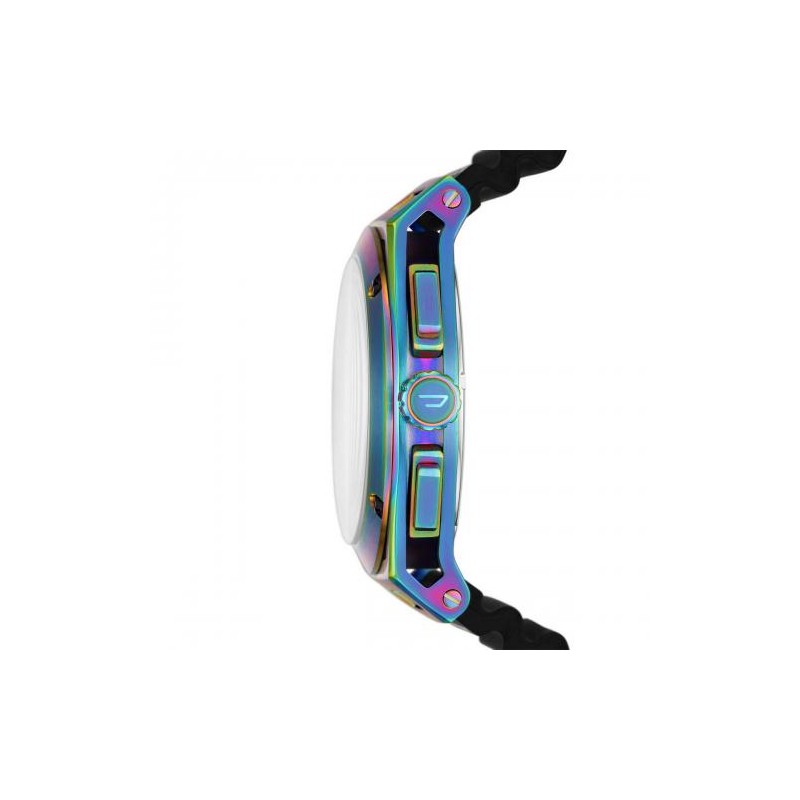 Montre Diesel Homme Collection TIMEFRAME Bracelet en Silicone Noir