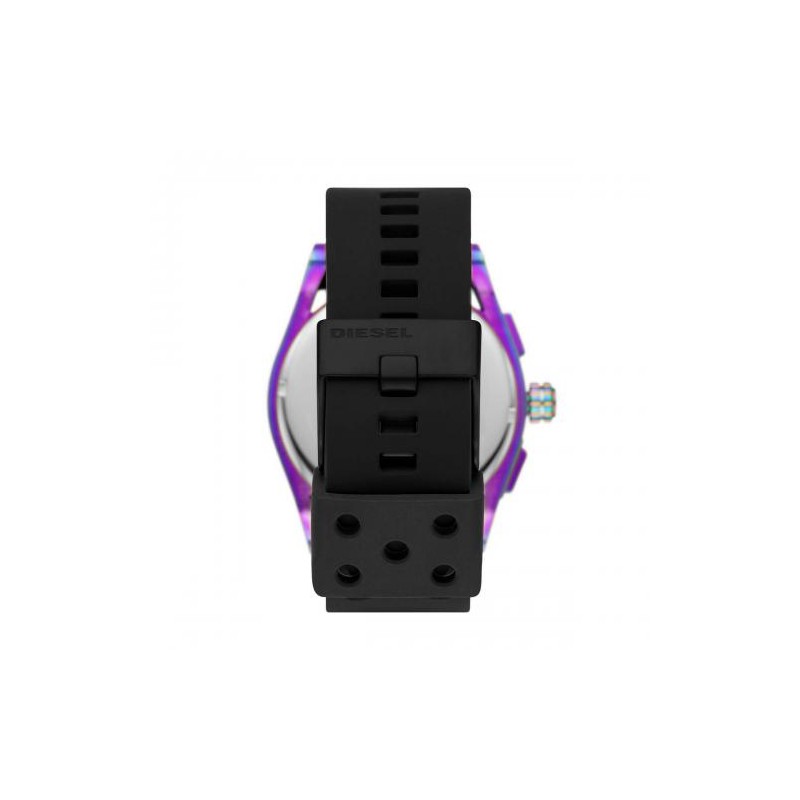 Montre Diesel Homme Collection TIMEFRAME Bracelet en Silicone Noir