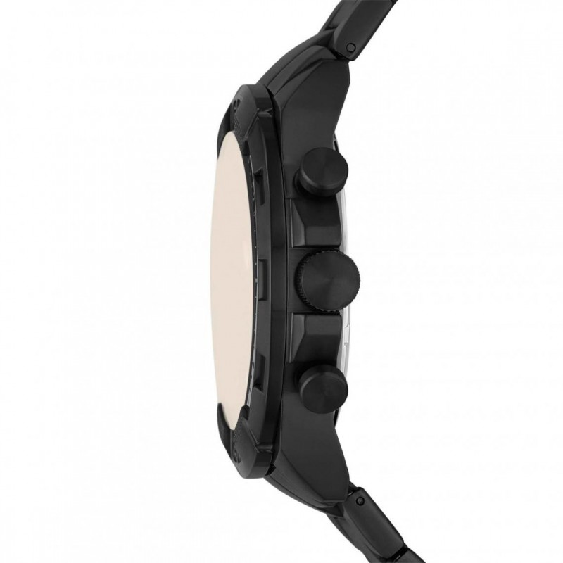 Montre Fossil Homme Collection BRONSON Bracelet en Acier Noir