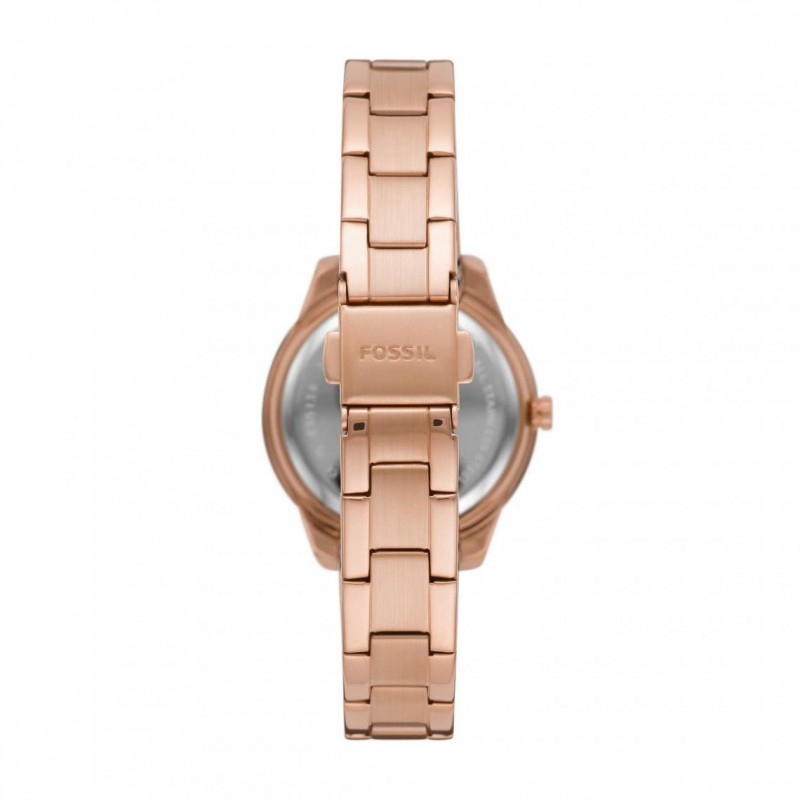 Montre Fossil Femme Collection STELLA Bracelet en Acier Doré Rose