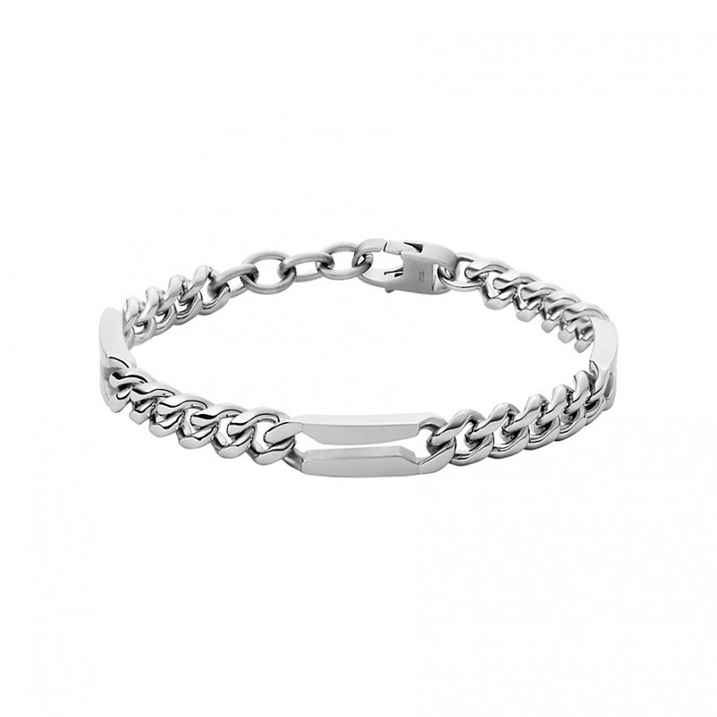 Bracelet Fossil acier argenté