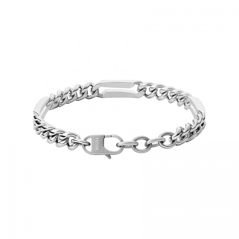 Bracelet Fossil acier argenté