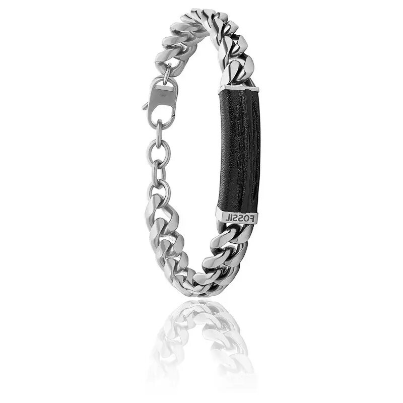 Bracelet Fossil acier argenté