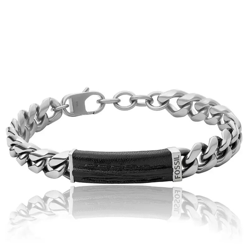 Bracelet Fossil acier argenté