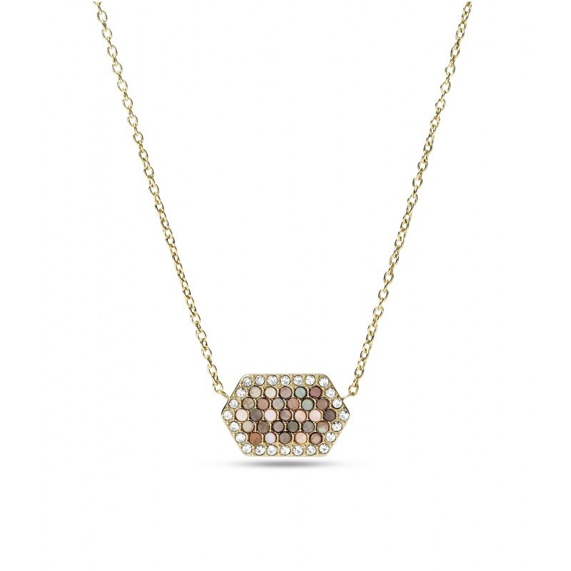 Collier Val Holiday Sparkles en nacre et acier doré