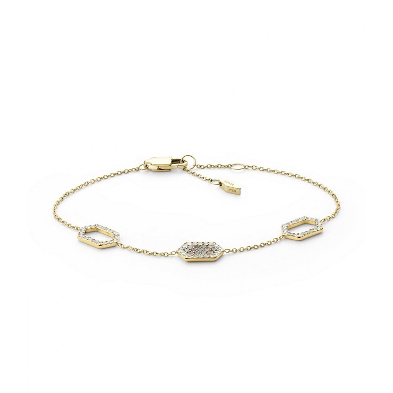 Bracelet Val Holiday Sparkles en nacre et acier doré