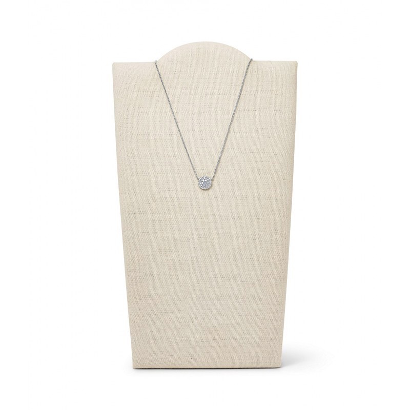 Collier Fossil Femme Mosaïque Bleu en Acier Inoxydable