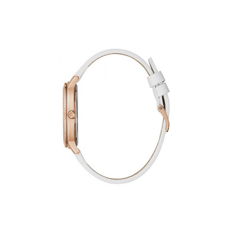 Montre Femme Guess Bracelet en Cuir Blanc