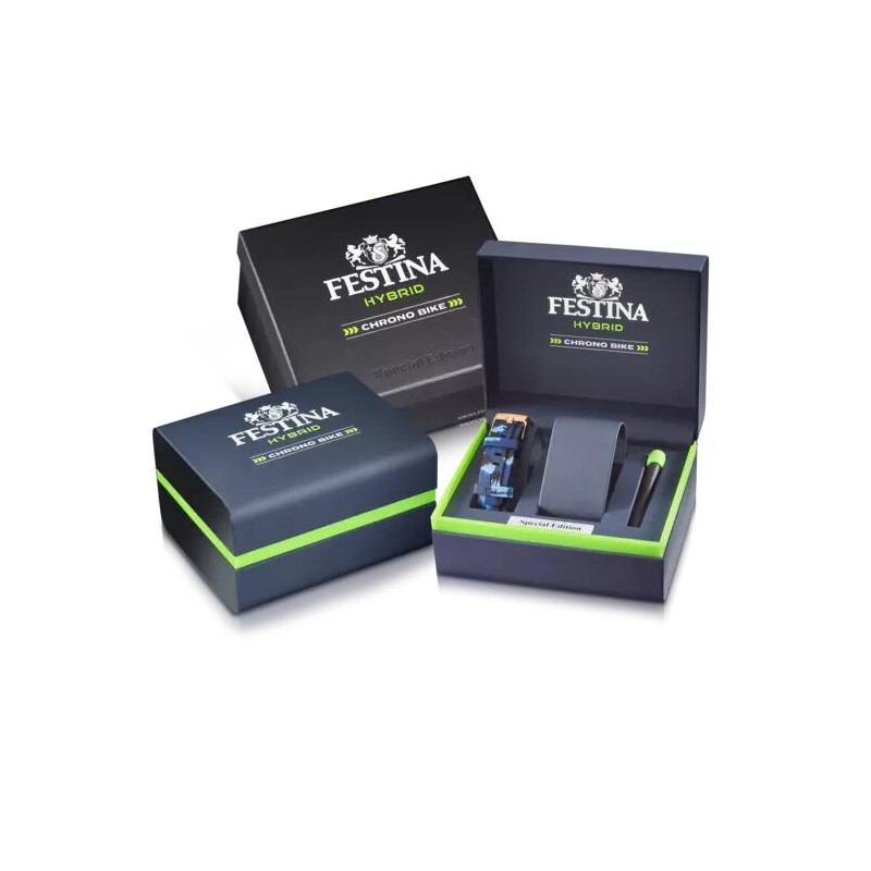 Montre Festina Homme Collection  CHRONOBIKE CONNECTED Bracelet en Acier Bleu