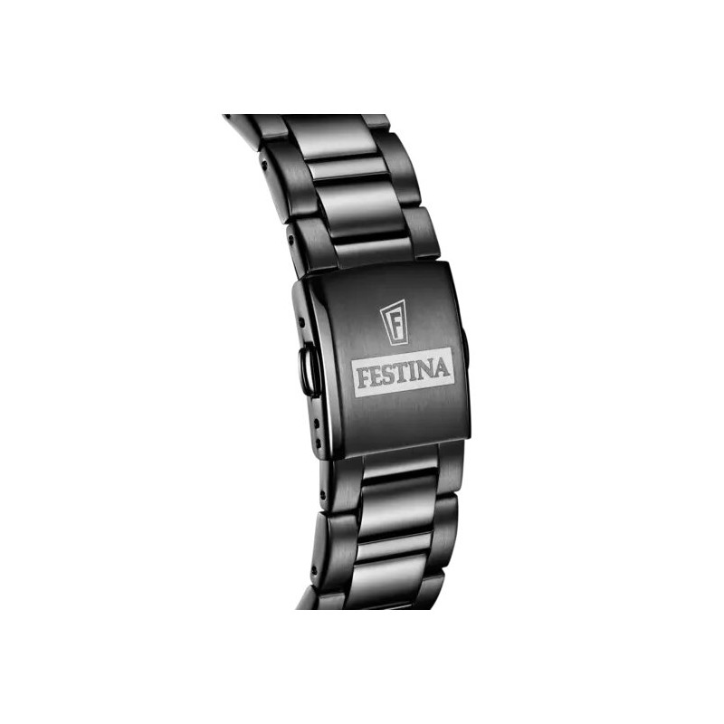 Montre Festina Homme Bracelet en Acier Noir
