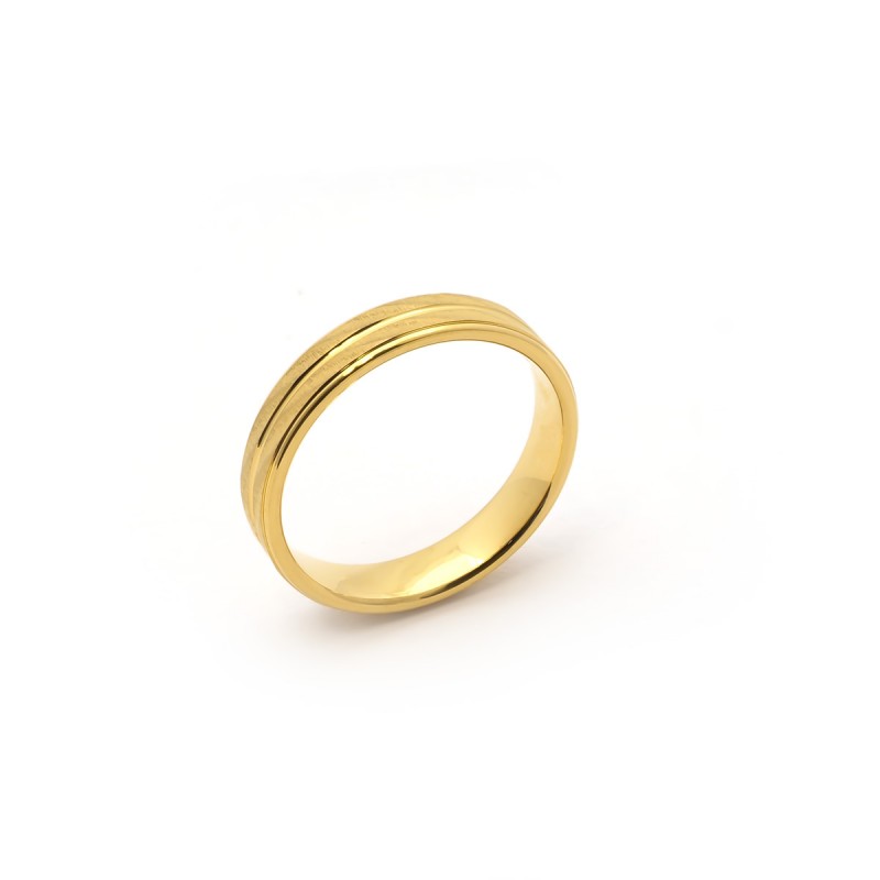 Alliance or jaune 375/000, ruban 4 mm