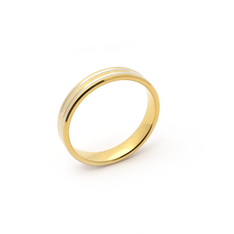 Alliance or jaune 375/000, RHODIEES CONFORT