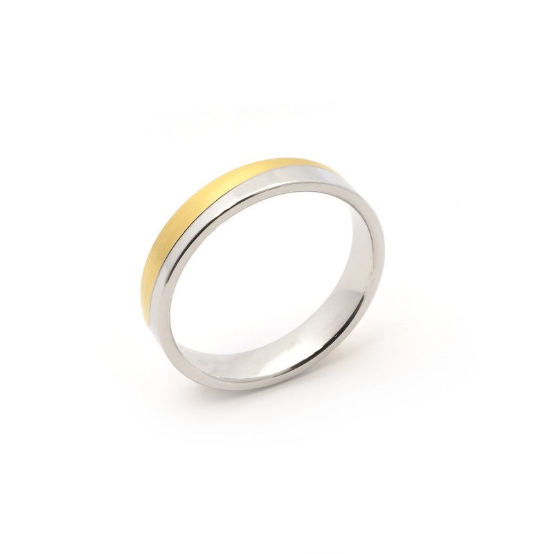 Alliance deux ors 375/000 originale 4,5 mm