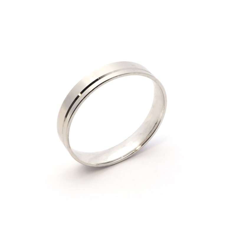 Alliance fantaisie or blanc