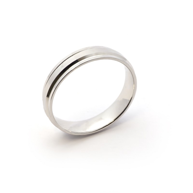 Alliance Homme Or 375/000 ruban 5 mm 3,83g