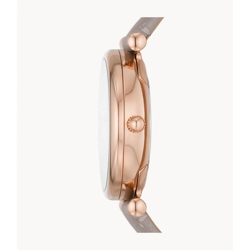 Montre femme FOSSIL CARLIE EN CUIR écoresponsable Gris