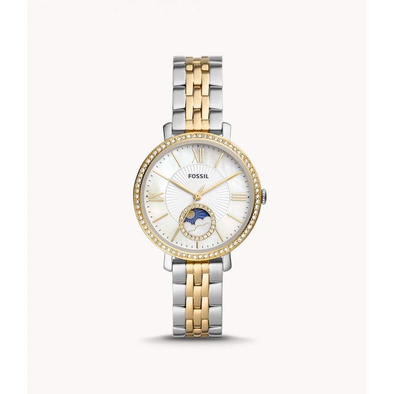 Montre Jacqueline Fossil en acier bicolore