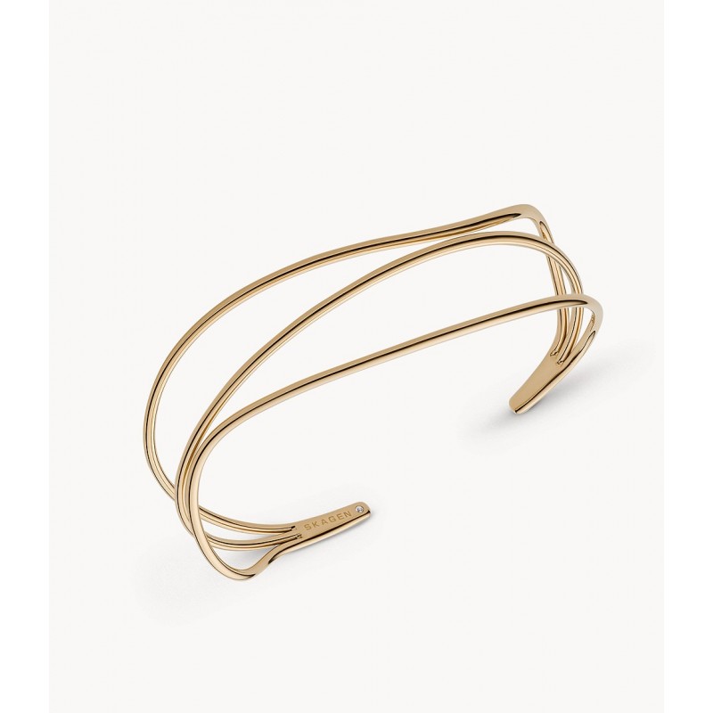 Bracelet Jonc Femme Sakgen Kariana acier doré