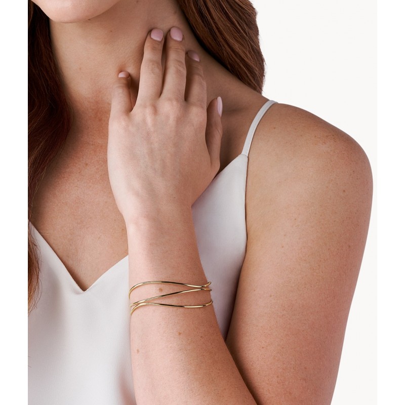 Bracelet Jonc Femme Sakgen Kariana acier doré