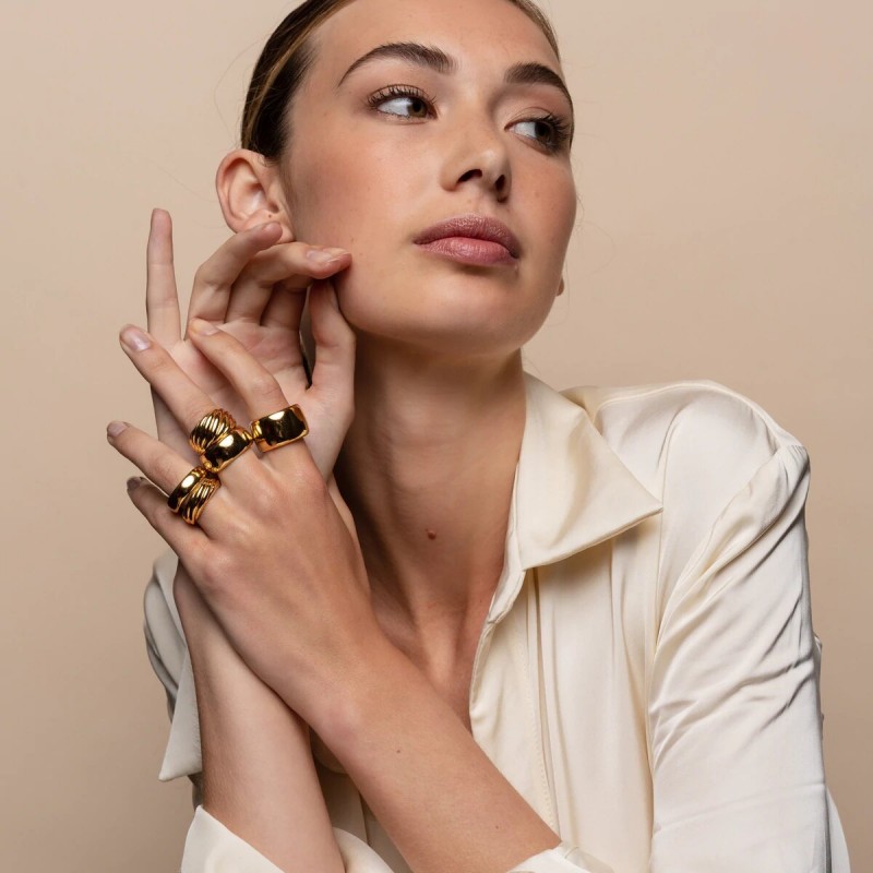 Bague Femme en Argent doré