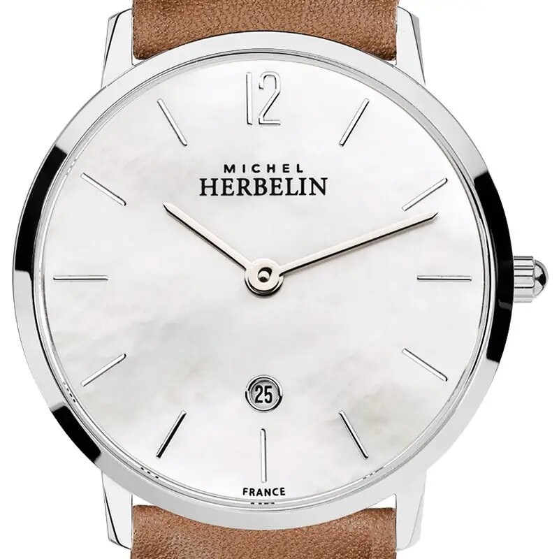 Montre Femme Michel Herbelin Collection CITY Bracelet en Cuir