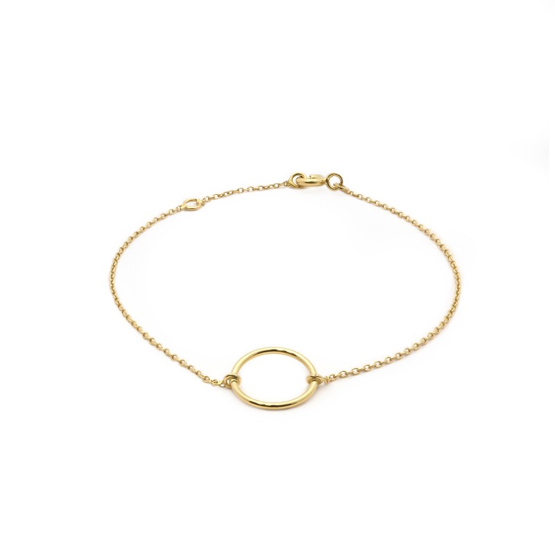 Bracelet femme Carador cercle collection graphique en or jaune 375/000 335BR